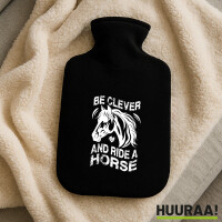 Wärmflasche ride a horse Pferd