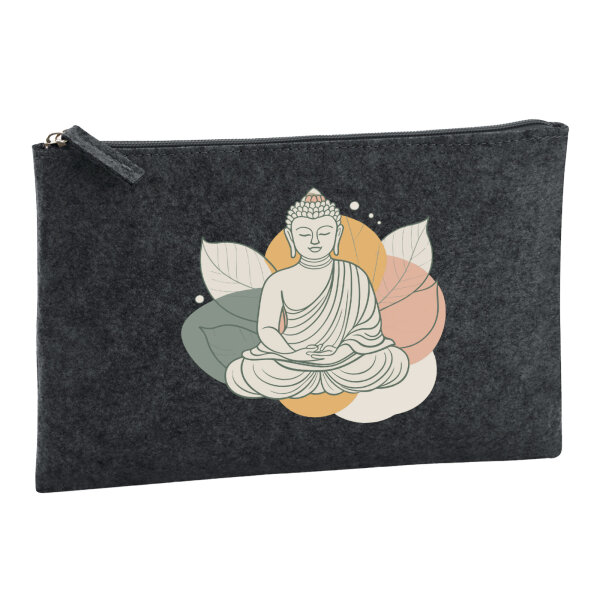 Kulturbeutel Buddha Buddhismus 1 Liter Charcoal