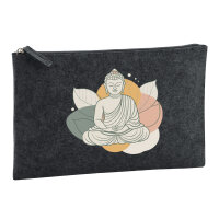 Kulturbeutel Buddha Buddhismus 1 Liter Charcoal