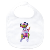 Baby Lätzchen Fox Terrier Colorful Klettverschluss