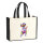 Jutetasche Fox Terrier Colorful 21 Liter Black