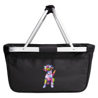 Einkaufskorb faltbar Fox Terrier Colorful 20 Liter Black