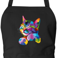 Sch&uuml;rze Katze Colorful mit Taschen