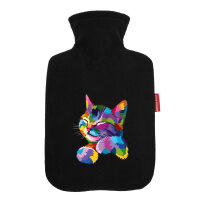 Wärmflasche Katze Colorful
