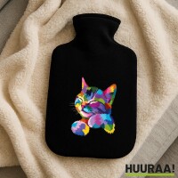 Wärmflasche Katze Colorful