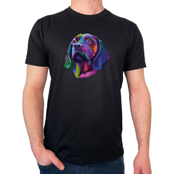 Herren T-Shirt Labrador Colorful