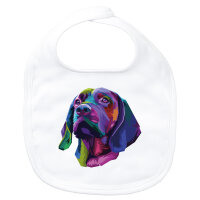 Baby Lätzchen Labrador Colorful Klettverschluss