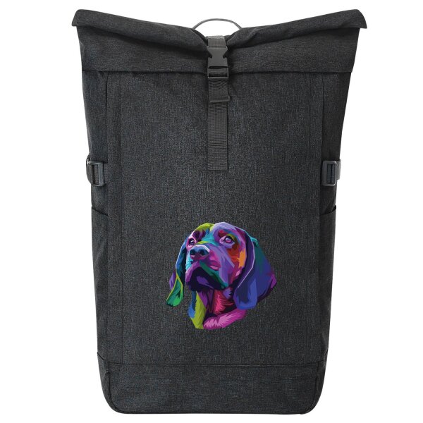 Kurierrucksack Labrador Colorful 30-44 Liter Black Melange