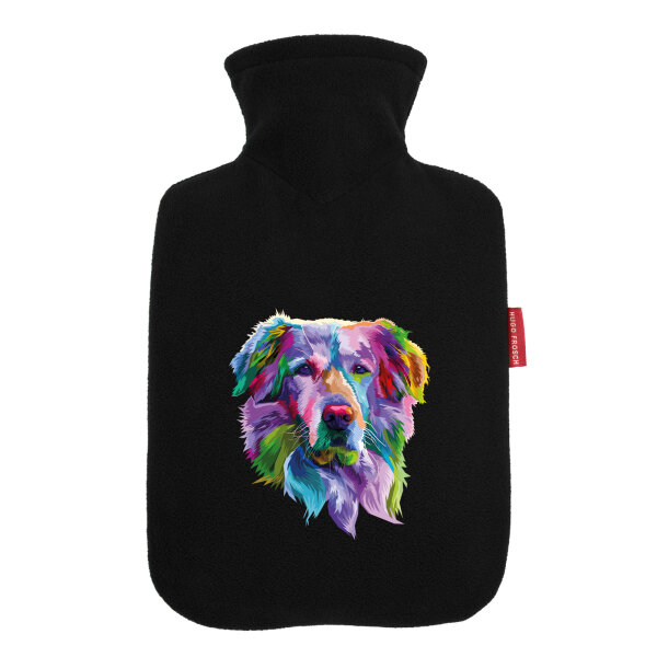 Wärmflasche Golden Retriever Colorful