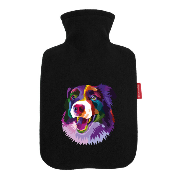 Wärmflasche Border Collie Colorful