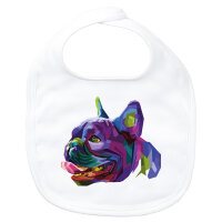 Baby Lätzchen Mops Colorful Klettverschluss