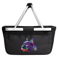 Einkaufskorb faltbar Mops Colorful 20 Liter Black