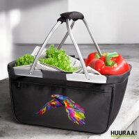 Einkaufskorb faltbar Adler Colorful 20 Liter Black