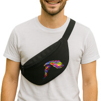 Bauchtasche Adler Colorful 2,5 Liter Black