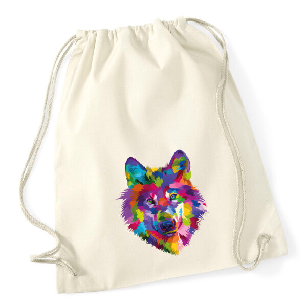 Turnbeutel Wolf Colorful 12 Liter