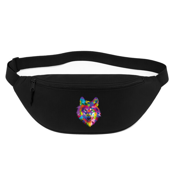 Bauchtasche Wolf Colorful 2,5 Liter Black