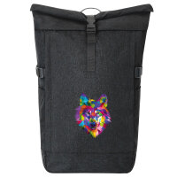 Kurierrucksack Wolf Colorful 30-44 Liter Black Melange