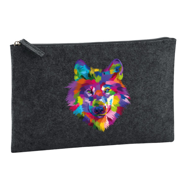 Kulturbeutel Wolf Colorful 1 Liter Charcoal