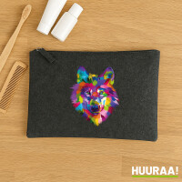 Kulturbeutel Wolf Colorful 1 Liter Charcoal