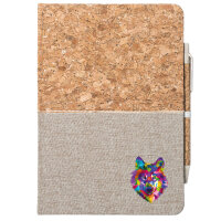 Notizbuch A5 Wolf Colorful 80 Blatt inkl. Kugelschreiber