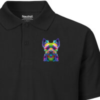 Herren Polo Shirt Yorkshire Terrier Colorful