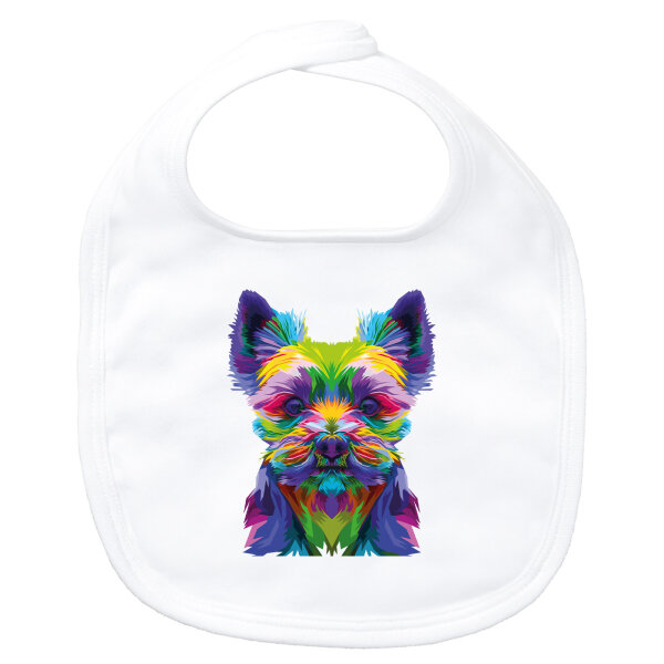 Baby Lätzchen Yorkshire Terrier Colorful Klettverschluss