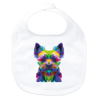 Baby Lätzchen Yorkshire Terrier Colorful Klettverschluss