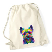 Turnbeutel Yorkshire Terrier Colorful 12 Liter