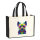 Jutetasche Yorkshire Terrier Colorful 21 Liter Black