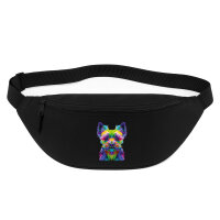 Bauchtasche Yorkshire Terrier Colorful 2,5 Liter Black