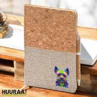 Notizbuch A5 Yorkshire Terrier Colorful 80 Blatt inkl....
