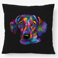 Kissen Dackel Colorful 40x40cm