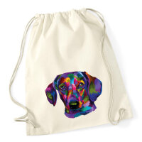 Turnbeutel Dackel Colorful 12 Liter