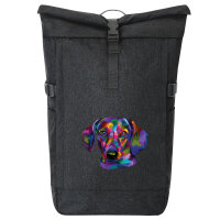 Kurierrucksack Dackel Colorful 30-44 Liter Black Melange