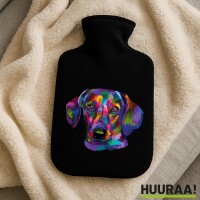 Wärmflasche Dackel Colorful