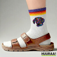 Unisex Socken Dackel Colorful Baumwolle