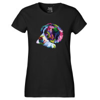 Damen T-Shirt Bernhardiner Colorful