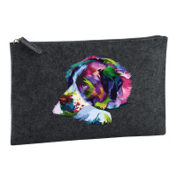 Kulturbeutel Bernhardiner Colorful 1 Liter Charcoal