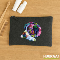 Kulturbeutel Bernhardiner Colorful 1 Liter Charcoal