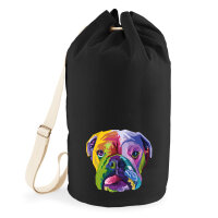 Seesack Englische Bulldogge Colorful 20 Liter Black