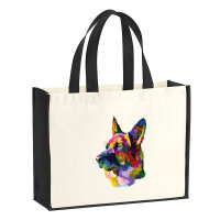 Jutetasche Deutscher Schäferhund Colorful 21 Liter...