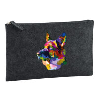 Kulturbeutel Deutscher Schäferhund Colorful 1 Liter Charcoal