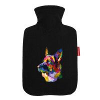 Wärmflasche Deutscher Schäferhund Colorful