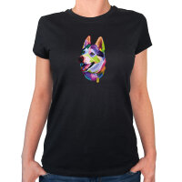 Damen T-Shirt Husky Colorful