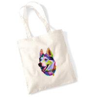 Jutebeutel Husky Colorful 10 Liter