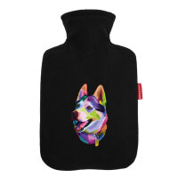 Wärmflasche Husky Colorful
