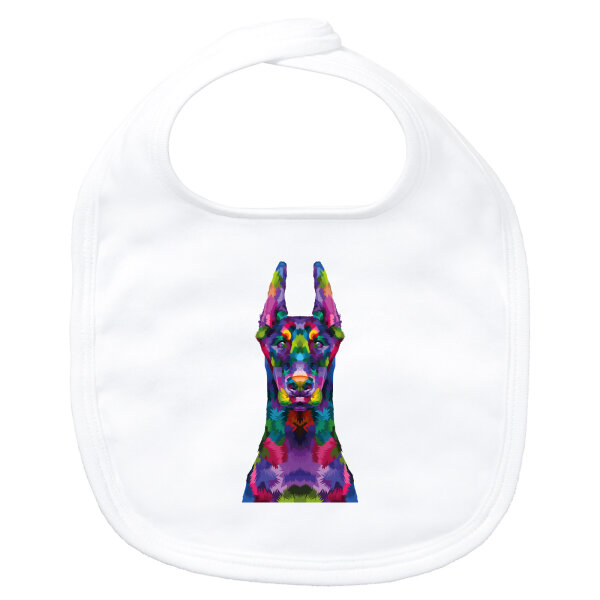 Baby Lätzchen Doberman Colorful Klettverschluss