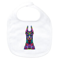 Baby Lätzchen Doberman Colorful Klettverschluss