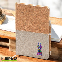 Notizbuch A5 Doberman Colorful 80 Blatt inkl. Kugelschreiber