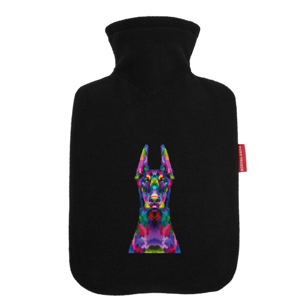 Wärmflasche Doberman Colorful